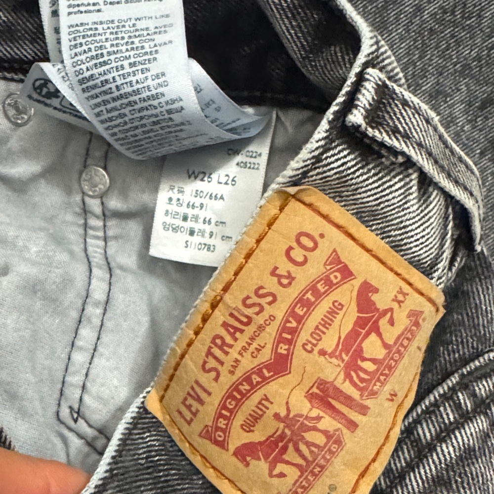Levi's Gray Straight Leg Jeans